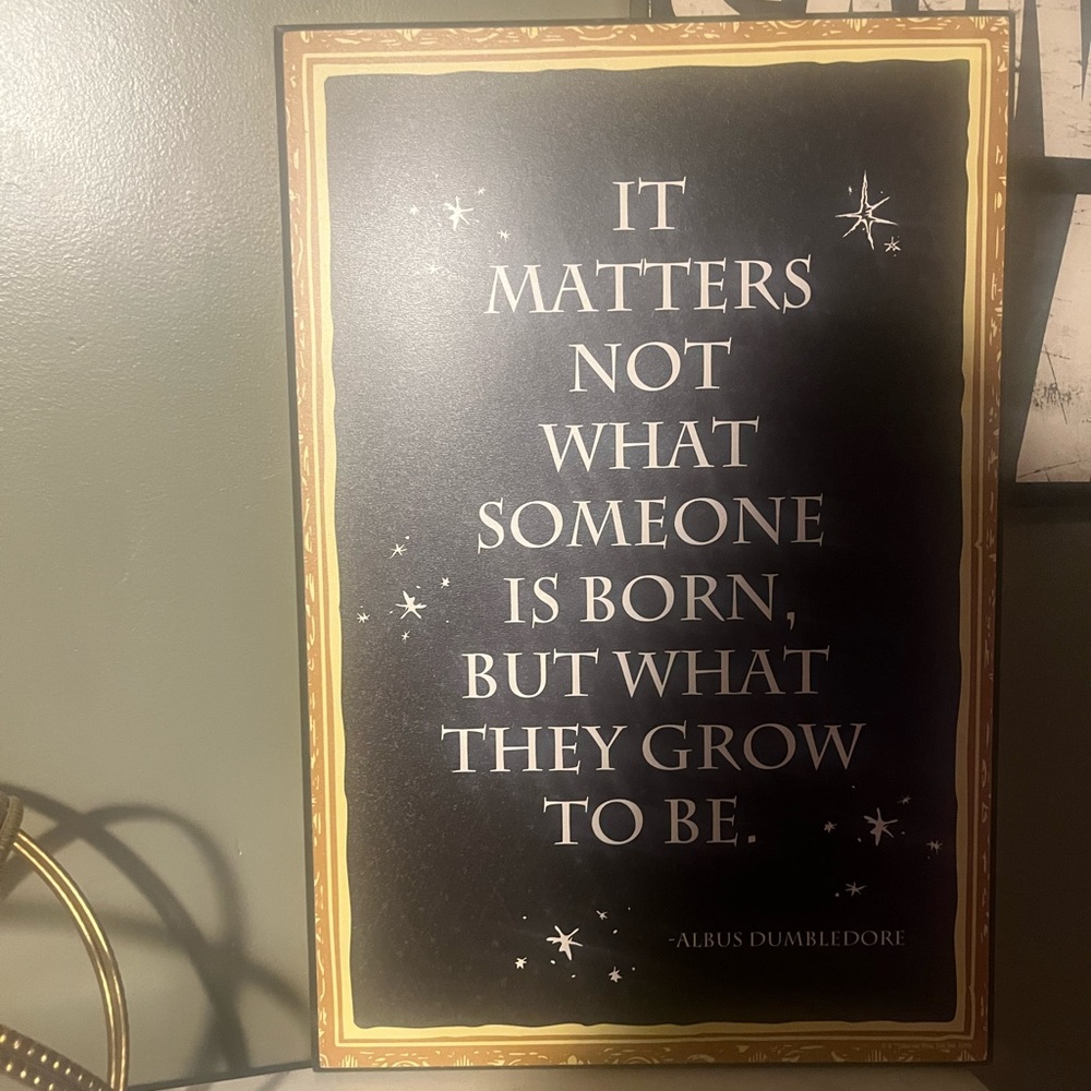Dumbledore quote wall art